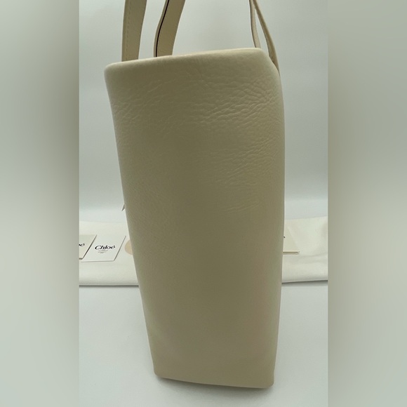 $2K NEW CHLOE LEATHER LOGO MEDIUM WOODY TOTE BAG PURSE AUTHENTIC NWT! - Picture 8 of 13